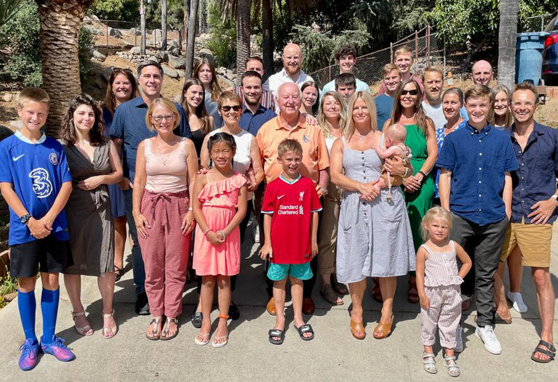 Peter and Rebecca Jones (center) gather for a Jones Family Reunion in 2020.  Peter and Rebecca Jones (center) gather for a Jones Family Reunion in 2020.